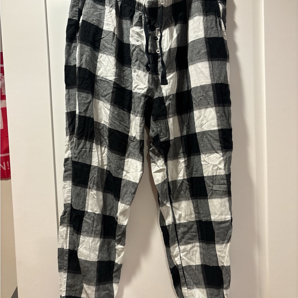 Black and White Plaid Pants